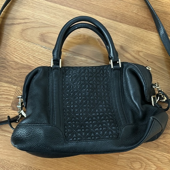 Tory Burch Bryant Mini Leather Satchel in Black - Picture 7 of 17
